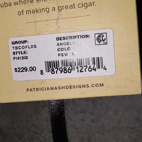 Patricia Nash Cross Body Bag Angela Pewter Bag New With Tag - Picture 3 of 10